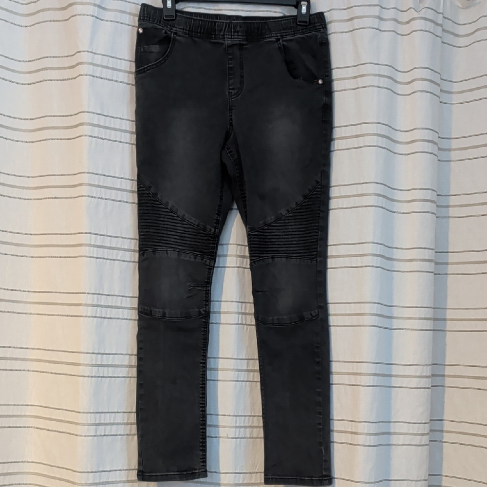 art class Kids Black Jeans with Panel Design